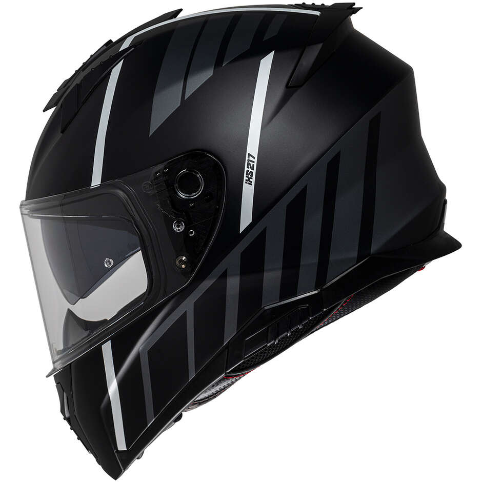 iXS 217 2.0 Integral Motorcycle Helmet Matt Black White