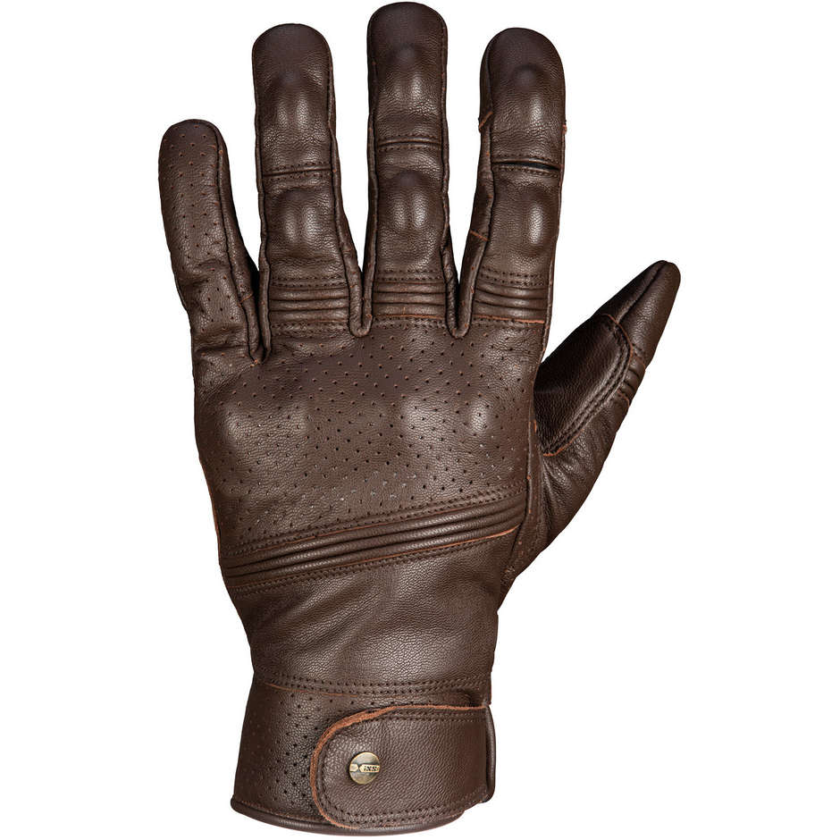 Ixs BELFAST 2.0 Leather Motorcycle Gloves Antique Brown