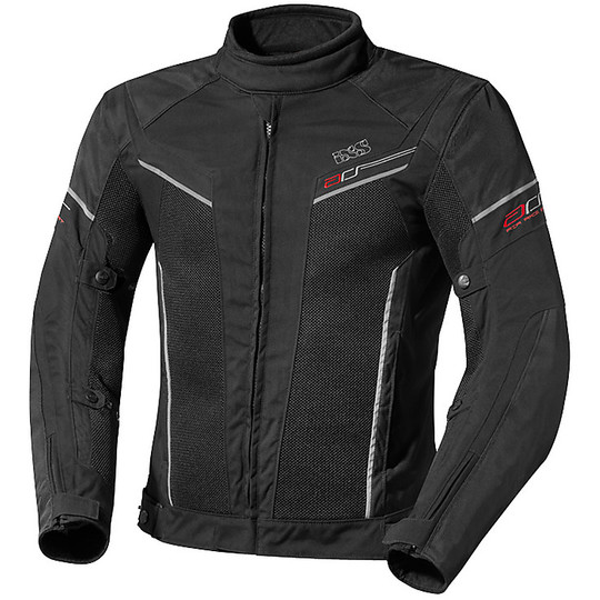 IXS Black Ashton Fabric Motorcycle Jacket