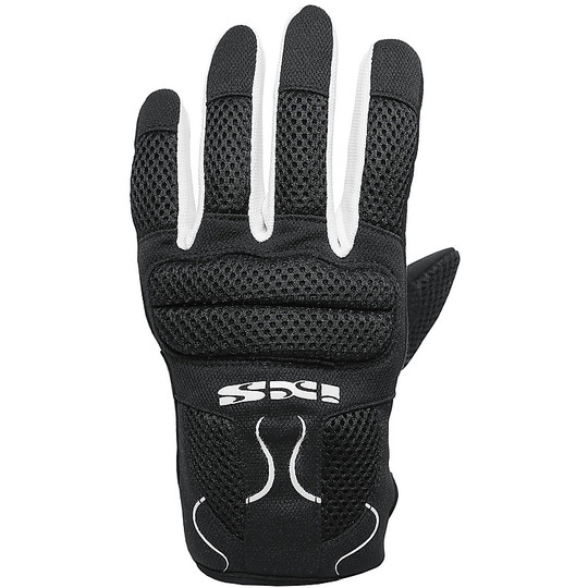 Ixs City Samur Evo Fabric Gloves Black White Homologated