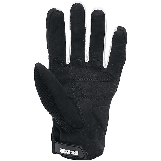 Ixs City Samur Evo Fabric Gloves Black White Homologated