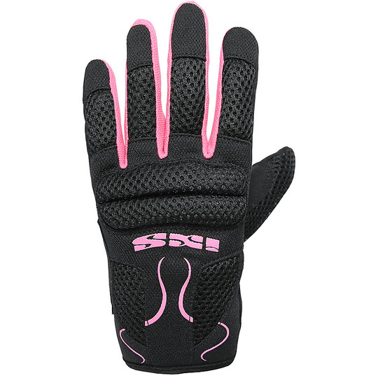 Ixs City Samur Evo Lady Summer Women's Cycling Gloves Black Pink
