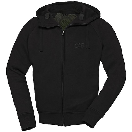 Ixs CLASSIC CLARKSON-AE Cotton Hoodie Motorcycle Jacket Black