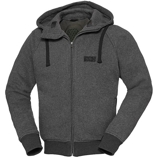 Ixs Cotton Motorcycle Hoodie CLASSIC CLARKSON-AE Anthracite Spotted