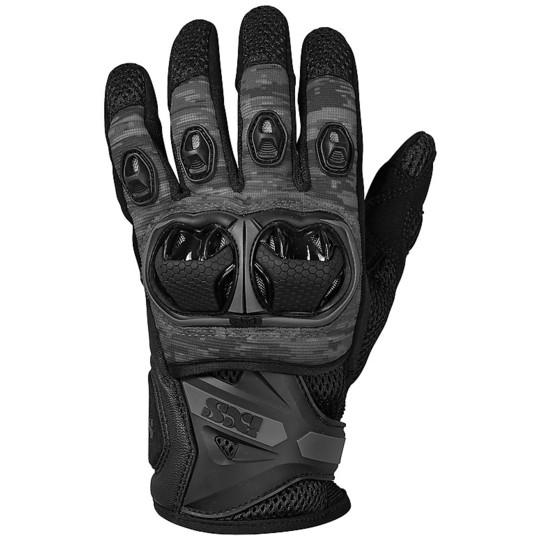 Ixs Cross Enduro Motorcycle Gloves TOUR LT MONTEVIDEO AIR S Black Gray