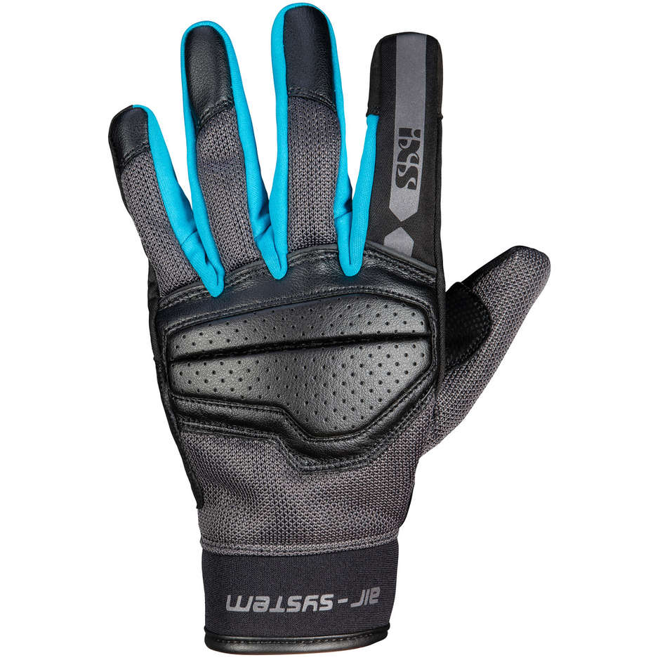 Ixs EVO-AIR Women's Motorcycle Gloves Black Turquoise
