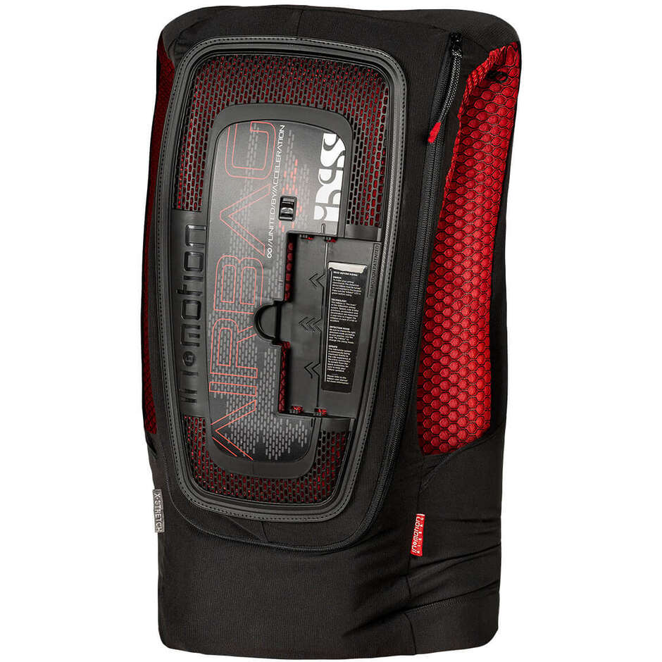 iXS IPRO 1.0 Motorrad-Airbagweste schwartz rot