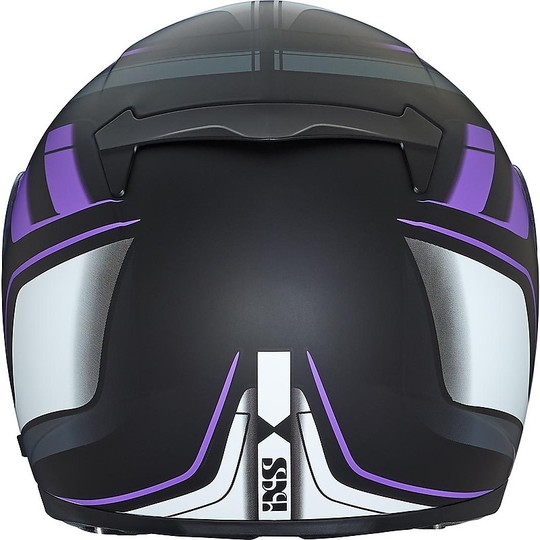 IXS iXS 215 2.0 Integral Motorcycle Helmet Black Purple White