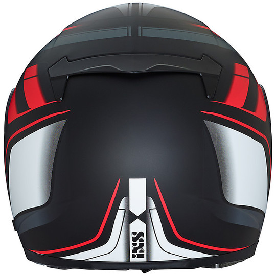 IXS iXS 215 2.0 Integral Motorcycle Helmet Black Red White