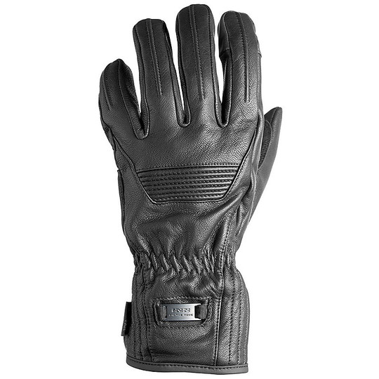 Ixs Montreal Black Touring Leather Motorcycle Gloves
