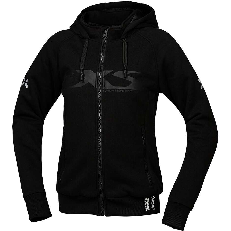 Ixs Rapid 1.0 Damen Motorrad-Sweatshirt Schwarz
