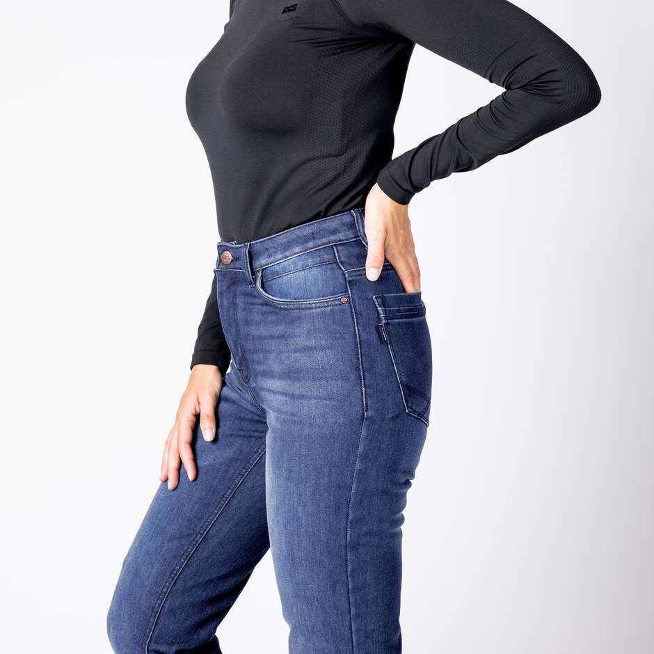 iXS Rapid 1.0 Damen-Motorradjeans Blau - L32