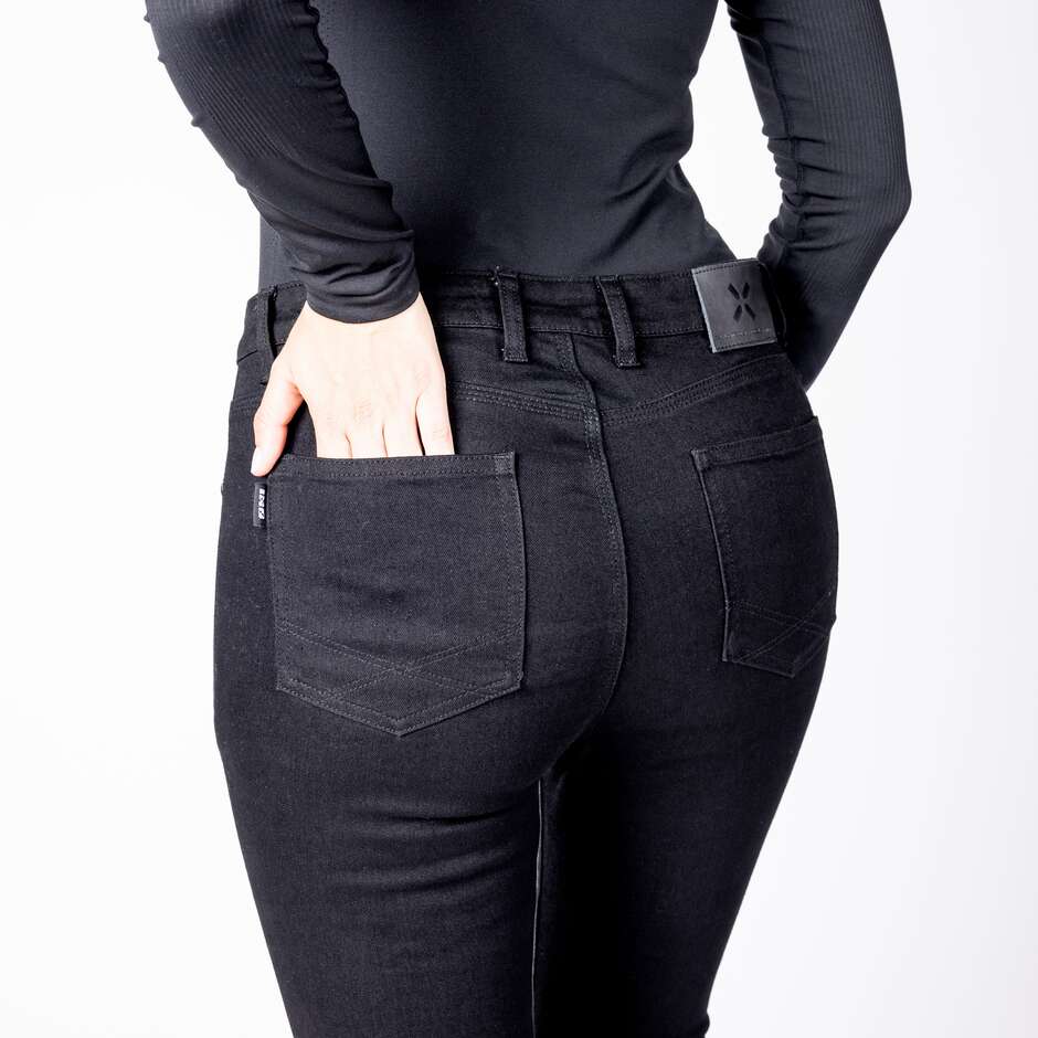 iXS Rapid 1.0 Damen-Motorradjeans Jeggings Schwarz - L32