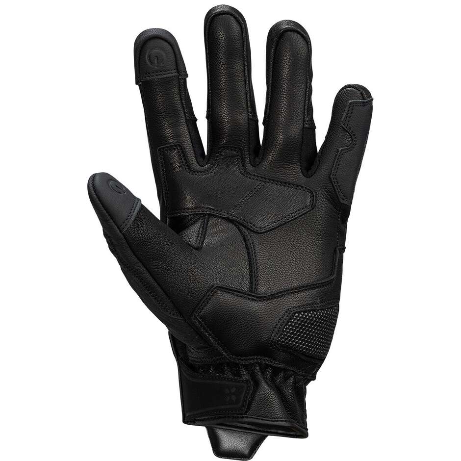 Ixs Rapid 1.0 Motorradhandschuhe aus schwarzem Leder