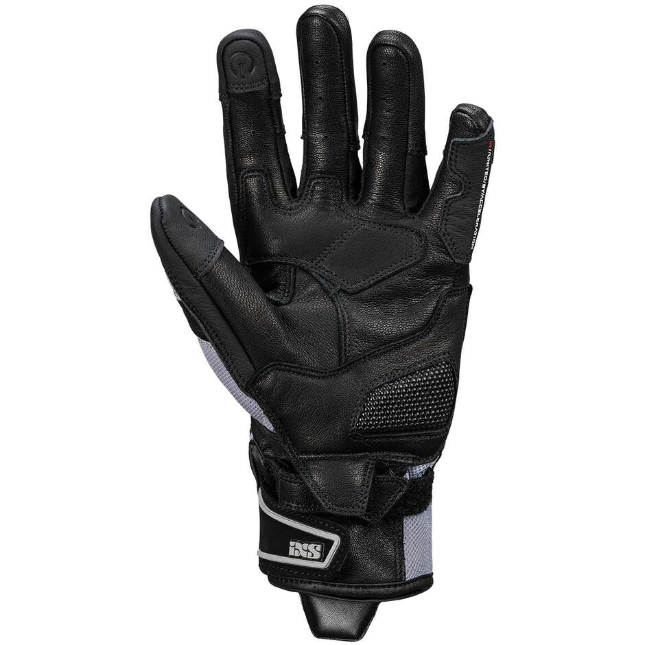 Ixs Rapid-Air 1.0 Motorradhandschuhe Schwarz-Hellgrau