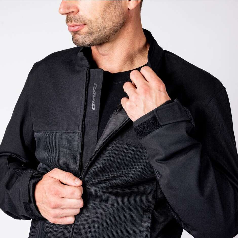 iXS Rapid-BigAir 1.0 Motorradjacke Schwarz