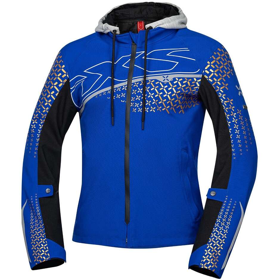Ixs Rapid-STX 1.0 Blaue Laminat-Motorradjacke