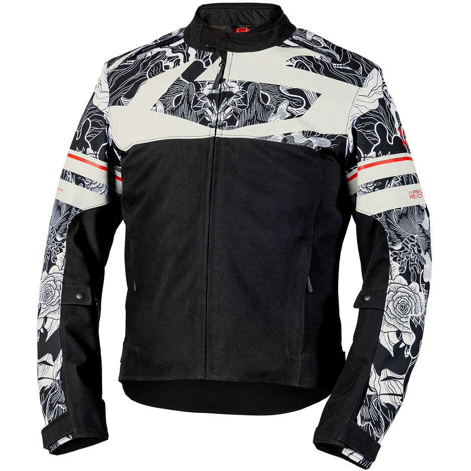 iXS Rapid-STX 2.1 Laminated Motorcycle Jacket Black - Cold Grey