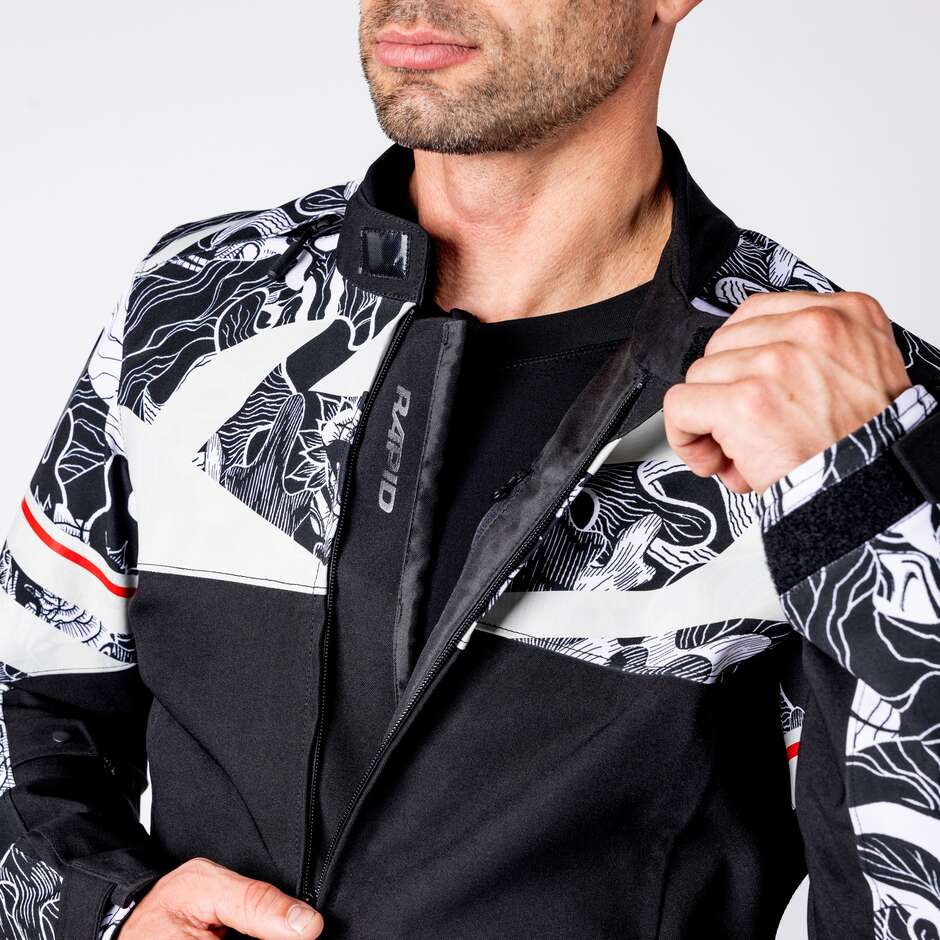 iXS Rapid-STX 2.1 Laminated Motorcycle Jacket Black - Cold Grey
