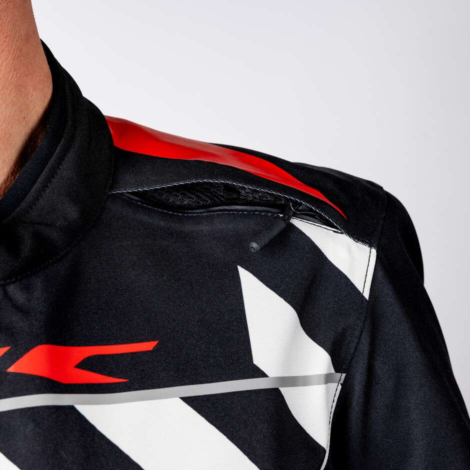 iXS Rapid-STX 2.1 Laminated Motorcycle Jacket Black - Red - Grey