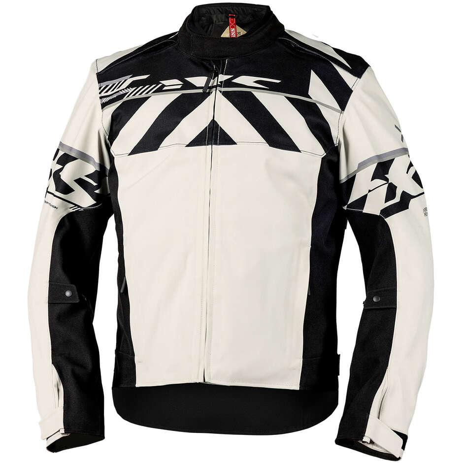 iXS Rapid-STX 2.1 Laminated Motorcycle Jacket Light Grey - Black