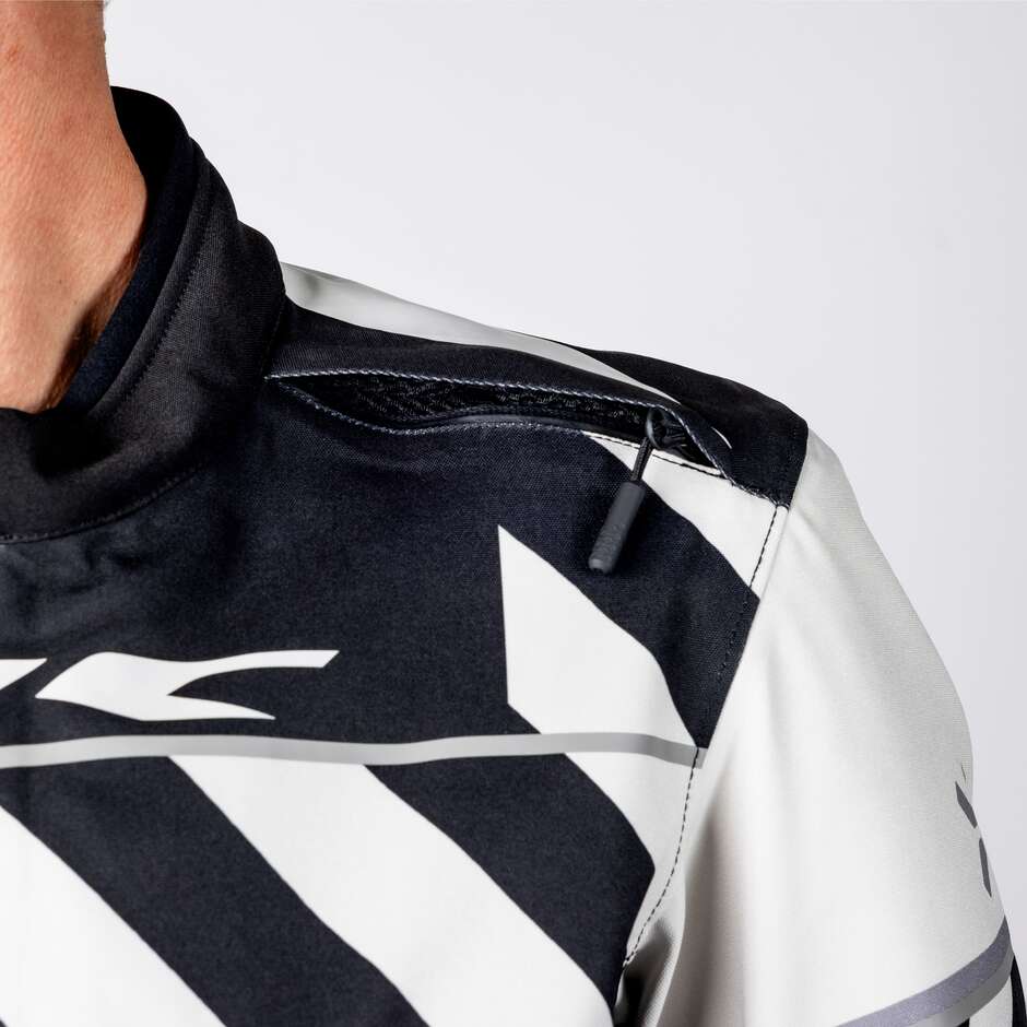 iXS Rapid-STX 2.1 Laminated Motorcycle Jacket Light Grey - Black