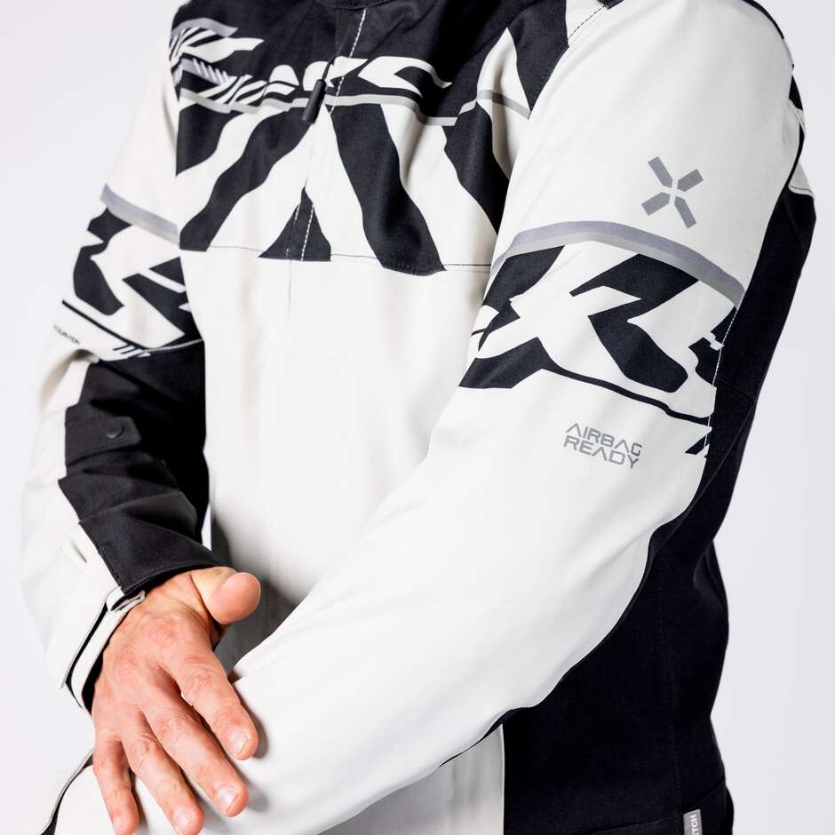 iXS Rapid-STX 2.1 Laminated Motorcycle Jacket Light Grey - Black