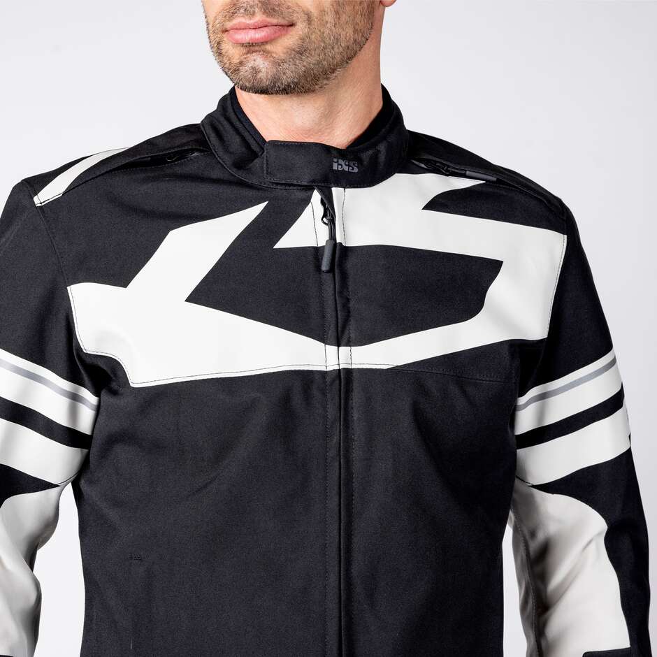 iXS Rapid-STX 2.2 Laminated Motorcycle Jacket Black - Cold Grey