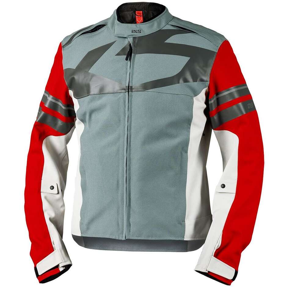 iXS Rapid-STX 2.2 Laminated Motorcycle Jacket Blue - Grey - Red
