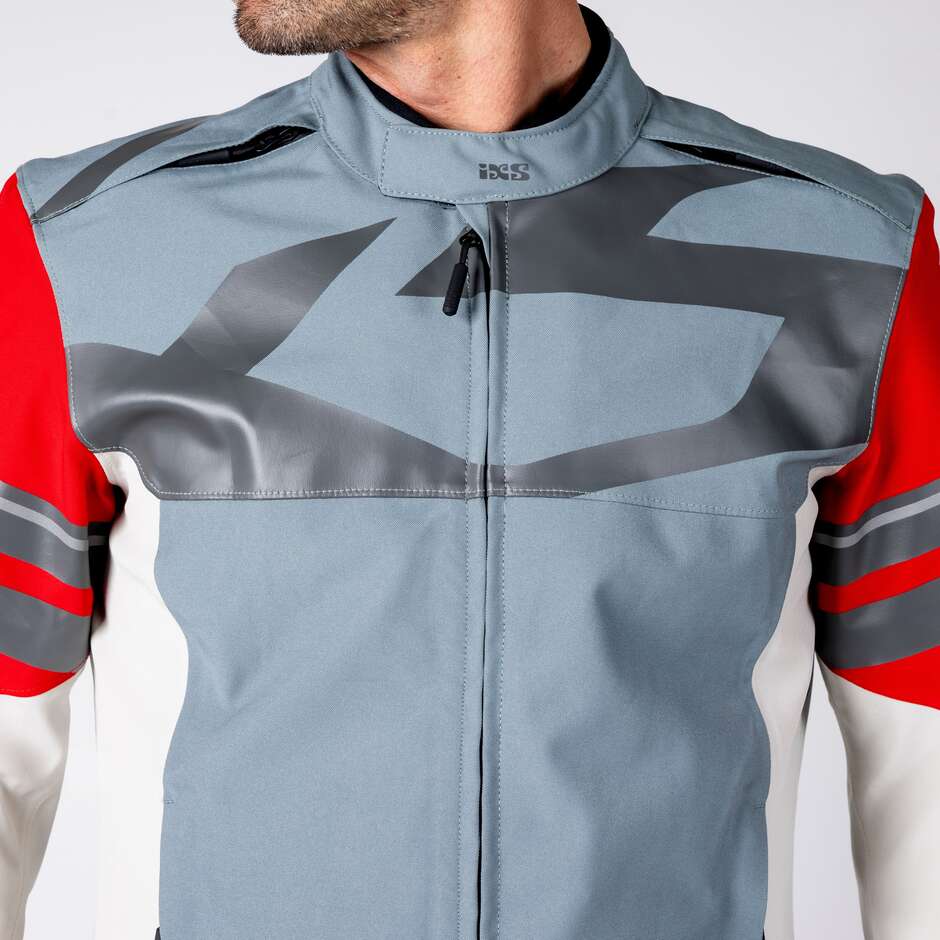iXS Rapid-STX 2.2 Laminierte Motorradjacke Blau - Grau - Rot