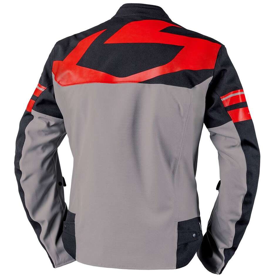 iXS Rapid-STX 2.2 Laminierte Motorradjacke Dunkelgrau - Schwarz - Rot