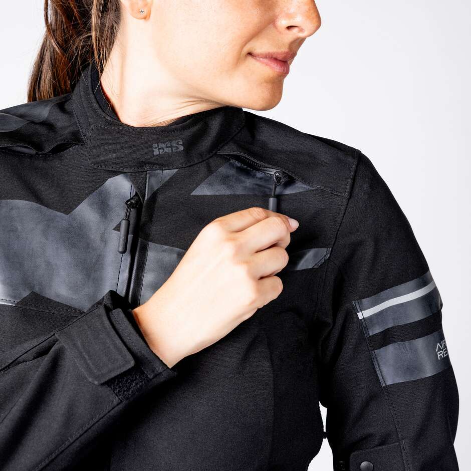 iXS Rapid-STX 2.2 Women's Motorcycle Jacket Laminated Black