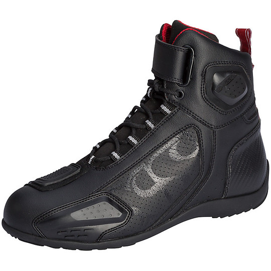 IXS RS-400 Short Black Motorcycle Sport Boots