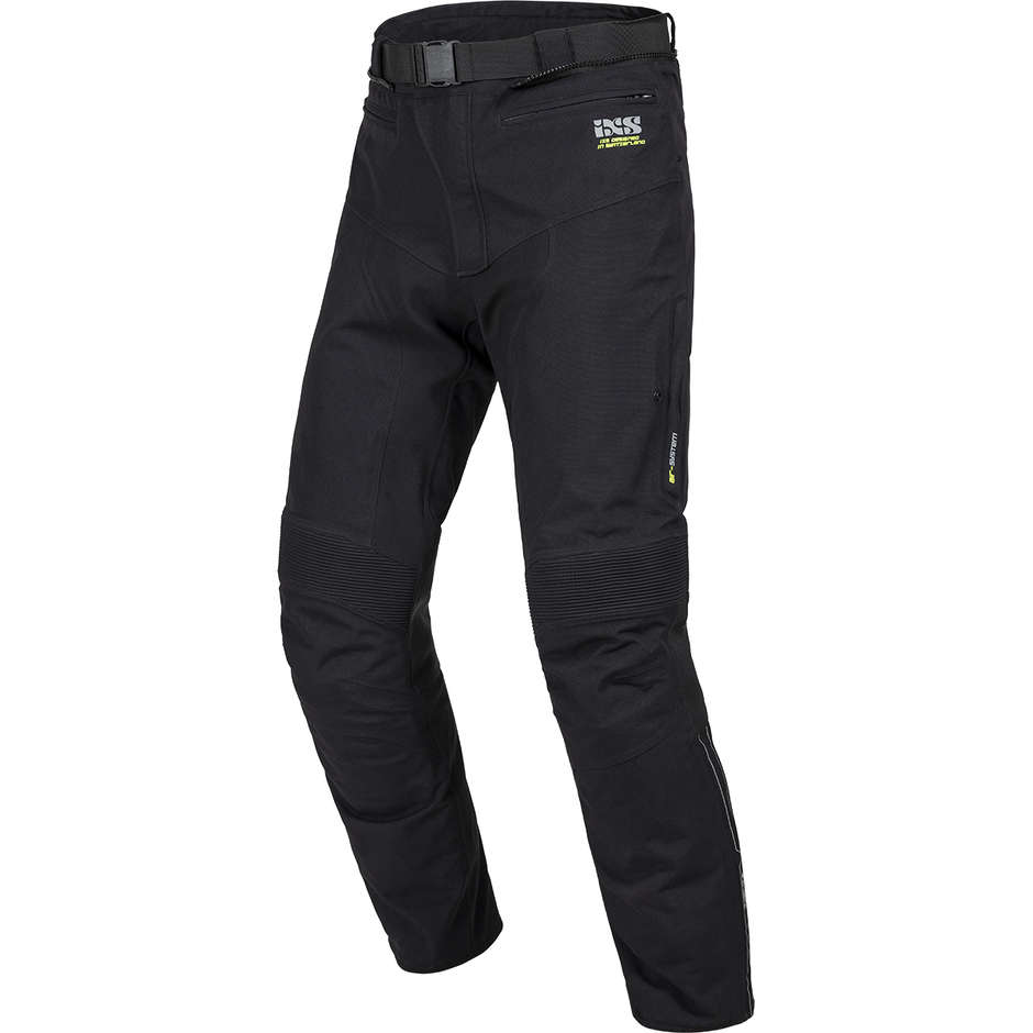 Ixs Shortened Motorcycle Pants In ST-PLUS Black Laminated Fabric