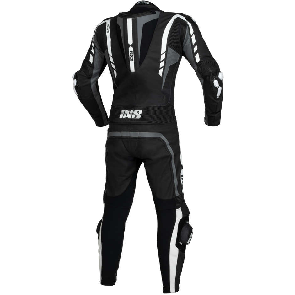 Ixs Sport LD RS-800 1.0 Professional Leather Motorcycle Suit Black Gray White