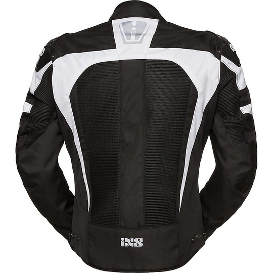 IXS Sport RS-1000-Air Fabric Motorcycle Jacket Black White