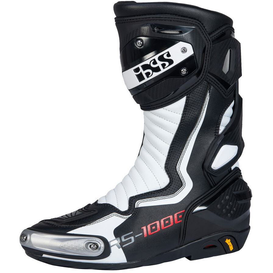 Ixs SPORT RS-1000 Motorcycle Racing Boots Black White