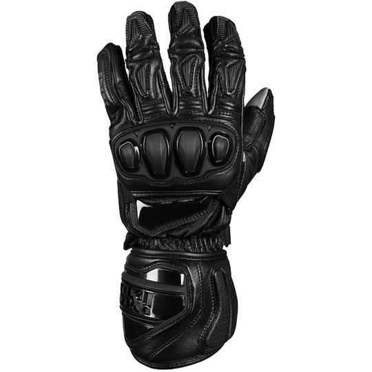Ixs Sport RS-300 2.0 Leather Motorcycle Racing Gloves Black
