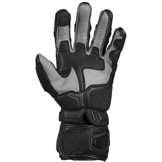 Ixs Sport RS-300 2.0 Leather Motorcycle Racing Gloves Black