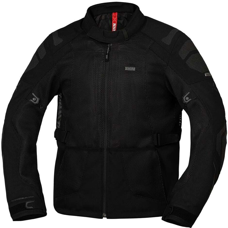 Ixs Tourster-BigAir 1.0 Schwarze Sommer-Motorradjacke