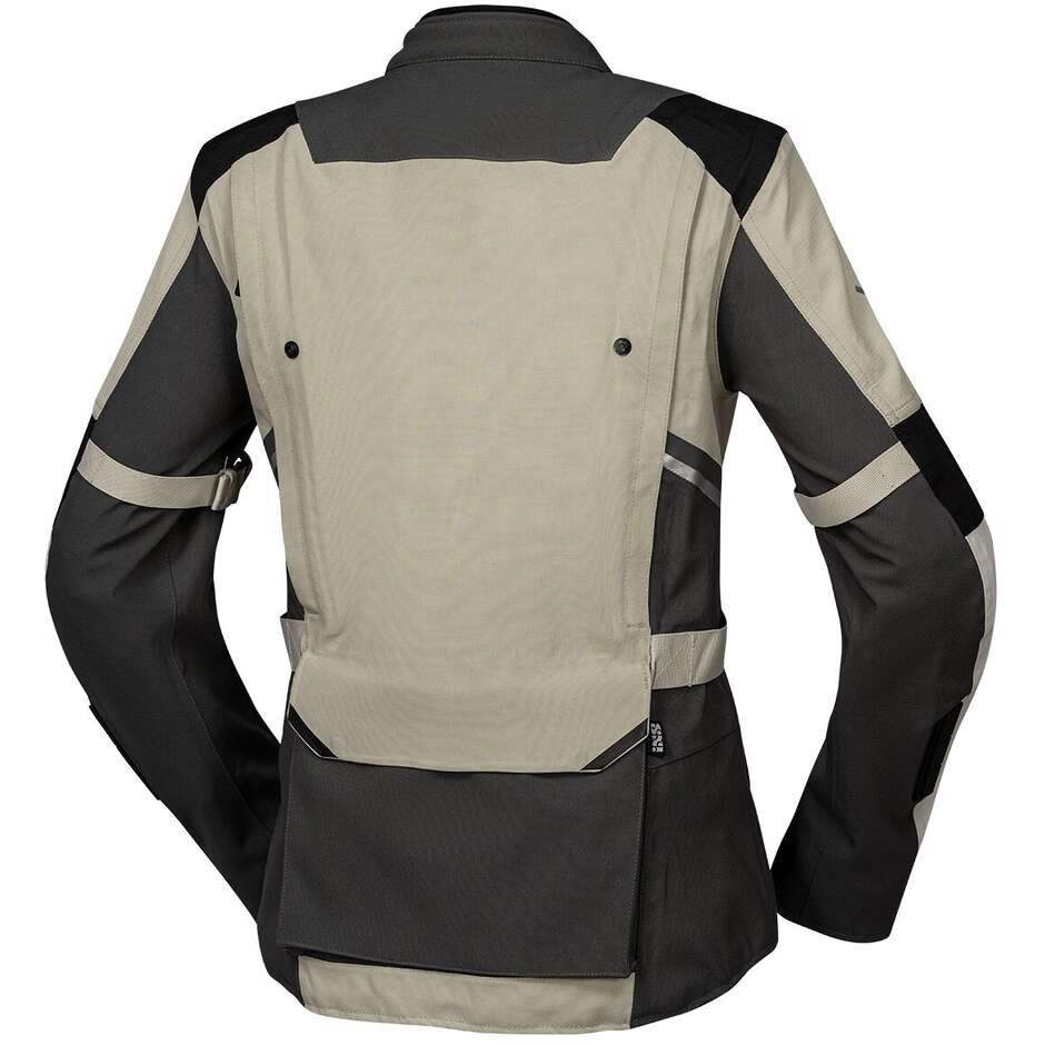 Ixs Tourster-STX 1.0 Laminierte Damen-Motorradjacke Hellgrau Dunkelgrau