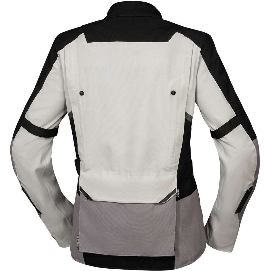 Ixs Tourster-STX 1.0 Women's Motorcycle Jacket Laminated Light Dark Grey
