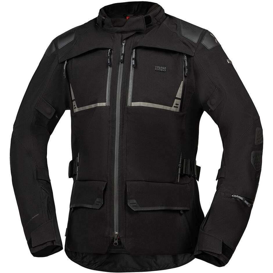 iXS Tourster-STX 2.0 Laminated Motorcycle Jacket Black - Short
