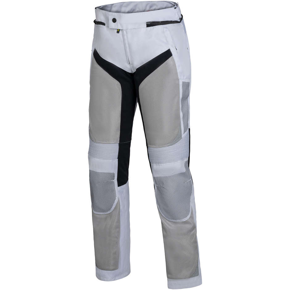 iXS TRIGONIS AIR Pantalon de moto raccourci en tissu d'été gris clair