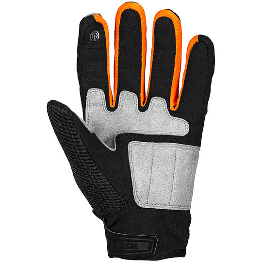 Ixs Urban Summer Motorcycle Gloves SAMUR-AIR 1.0 Black Orange