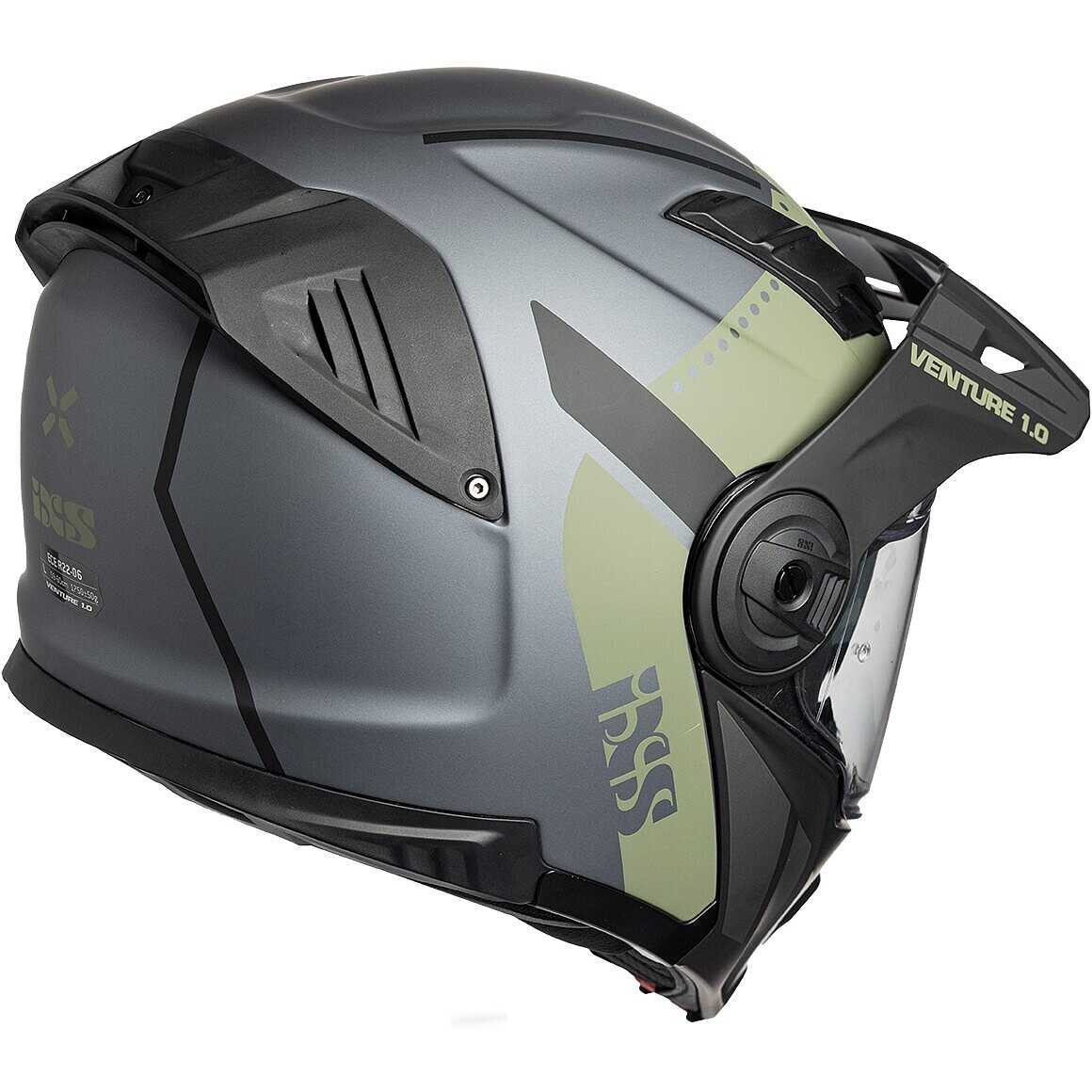 iXS Venture 1.0 Modularer Motorradhelm Schwarz Anthrazit Oliv Matt  Online-Verkauf - Outletmoto.eu