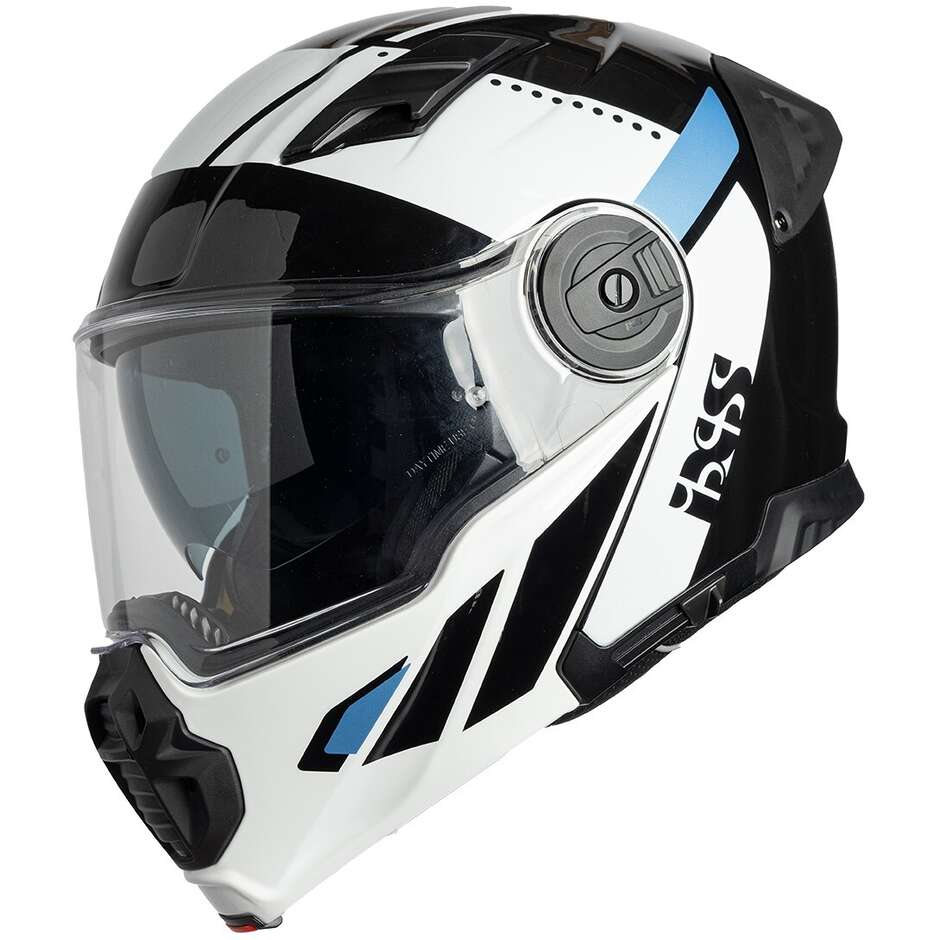 iXS Venture 1.0 Modularer Motorradhelm Schwarz Anthrazit Weiß
