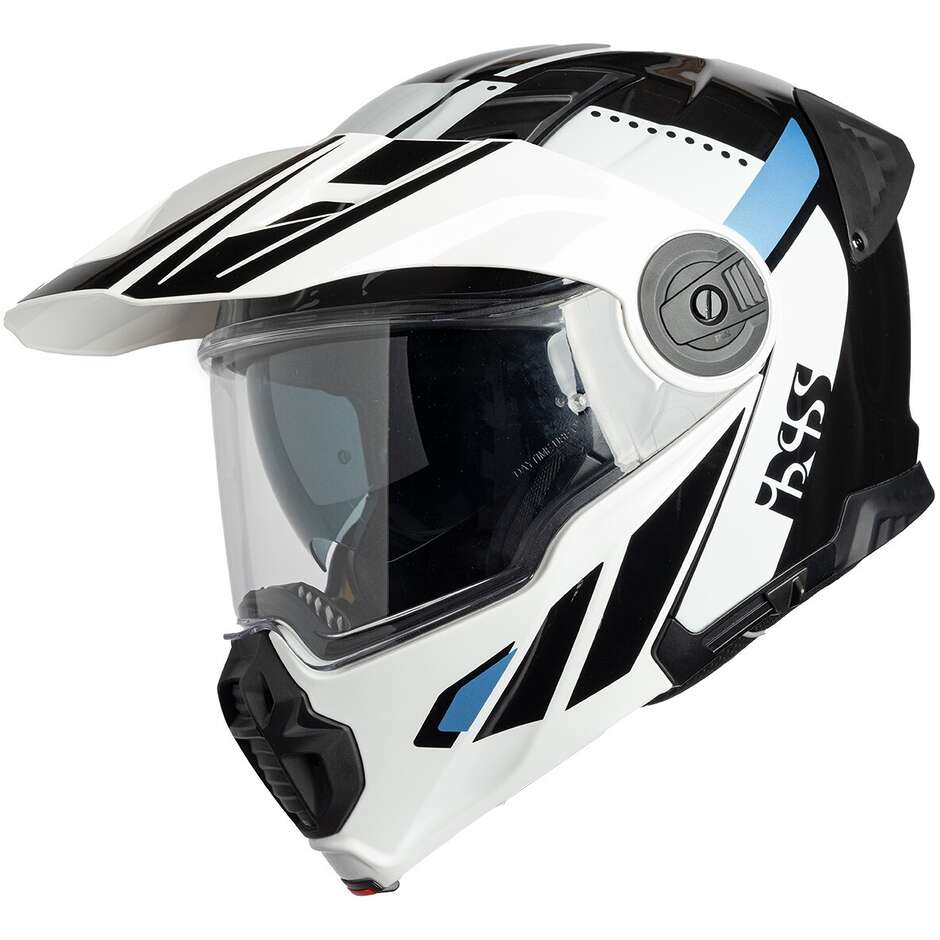 iXS Venture 1.0 Modularer Motorradhelm Schwarz Anthrazit Weiß