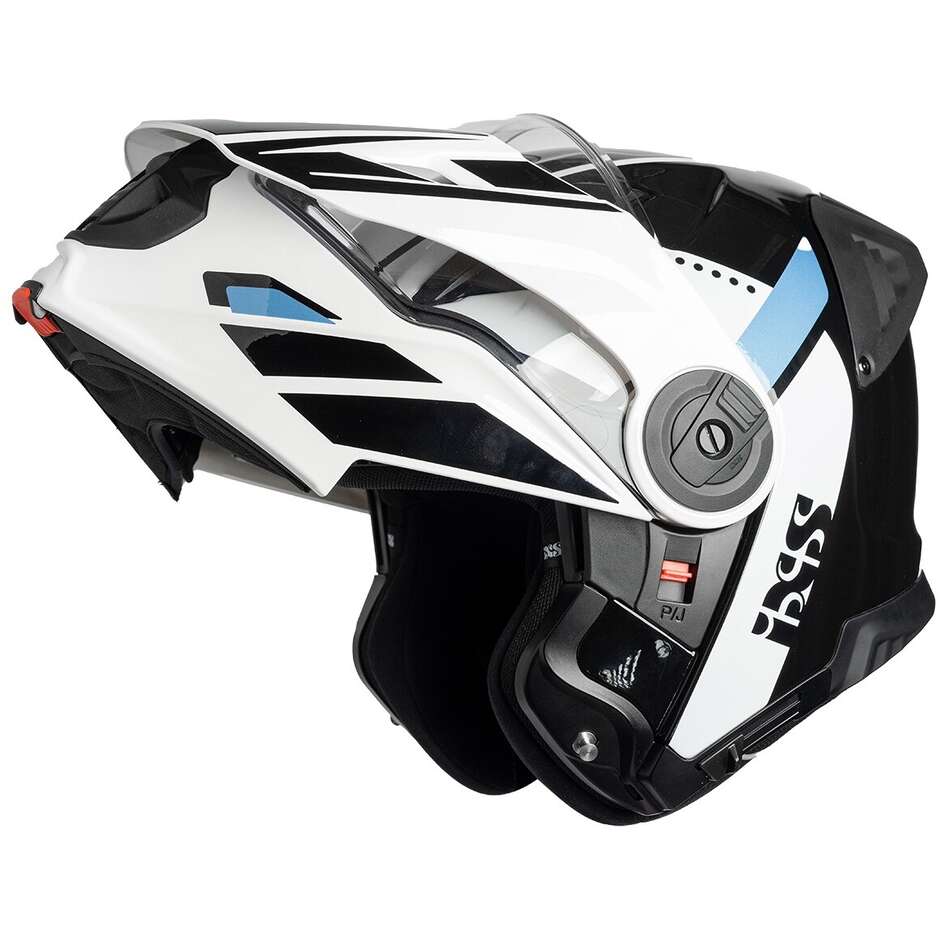 iXS Venture 1.0 Modularer Motorradhelm Schwarz Anthrazit Weiß
