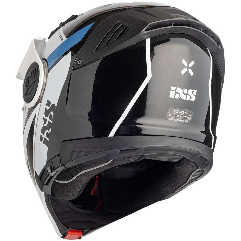 iXS Venture 1.0 Modularer Motorradhelm Schwarz Anthrazit Weiß
